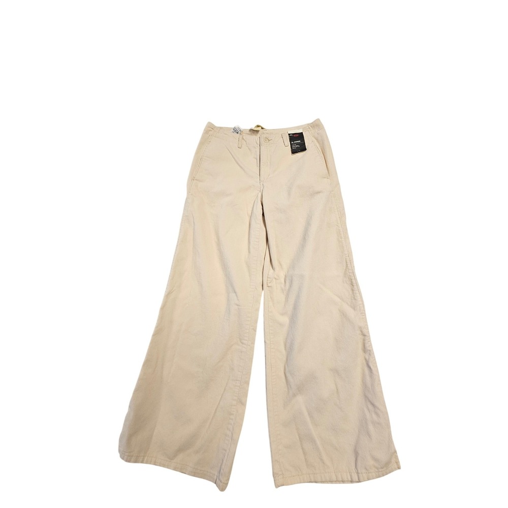 Levis Premium XL Chinos Corduroy Wide Leg Pants Cream Tan 29x31 New